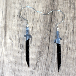 Star Wars Lego Darksaber Sterling Silver Ear Wire Earrings